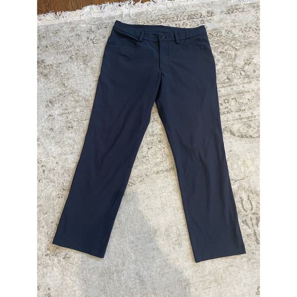 Mens Lululemon ABC Classic Fit Pant Navy Size 34. 28” Inseam - Picture 1 of 7